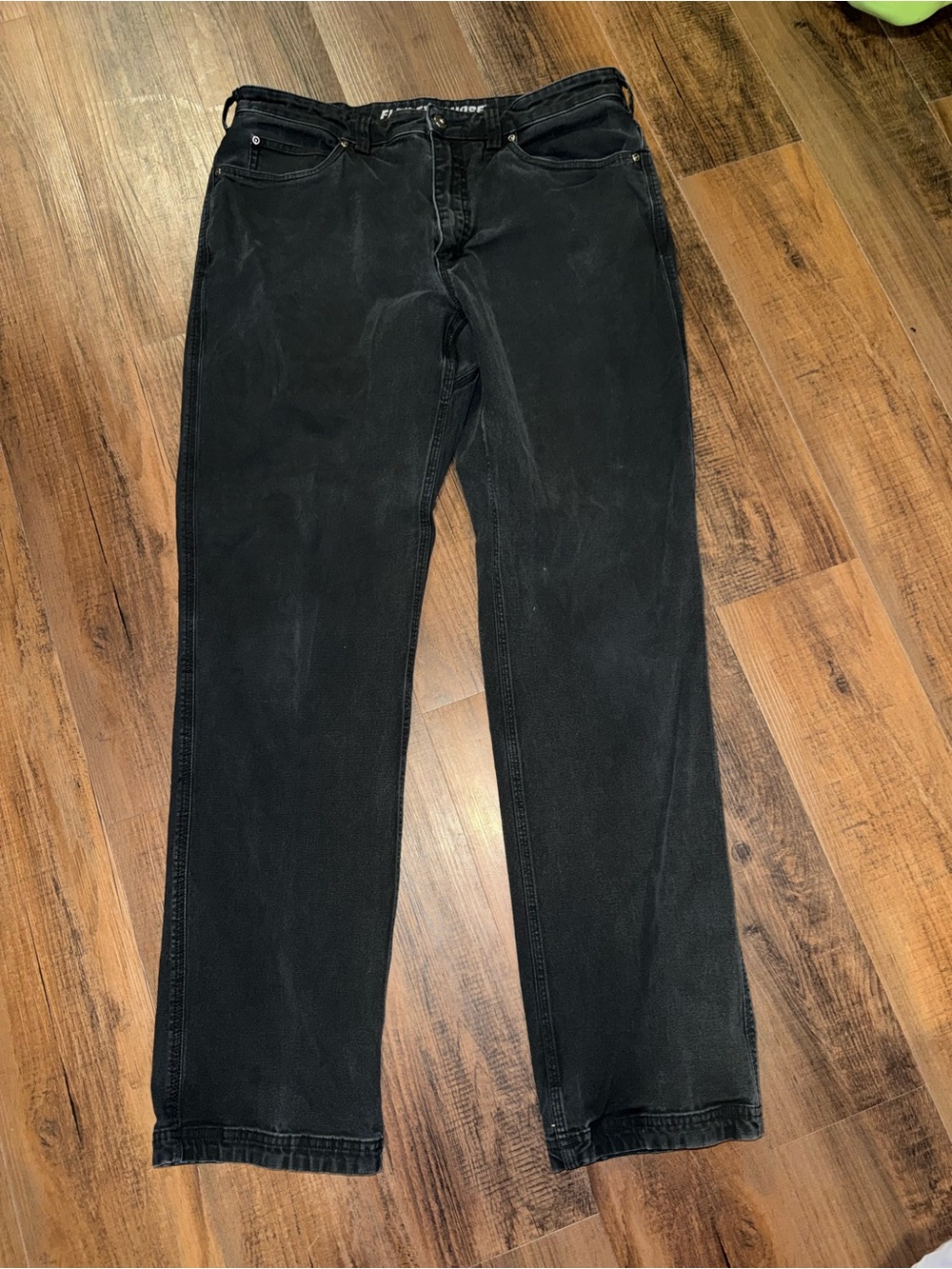 Duluth Trading Co Flex Fire Hose Men’s Pants 36x34 Black Stretch Workwear
